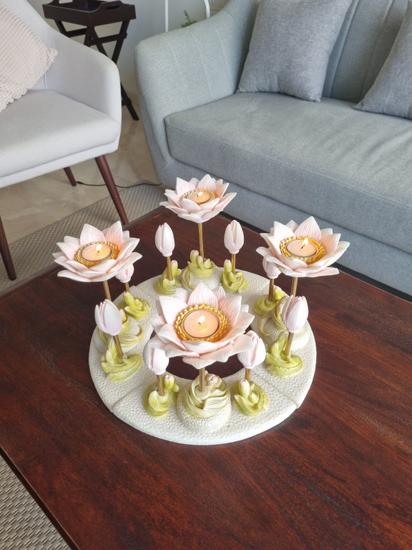 The Wilderness Floral Candle Stand