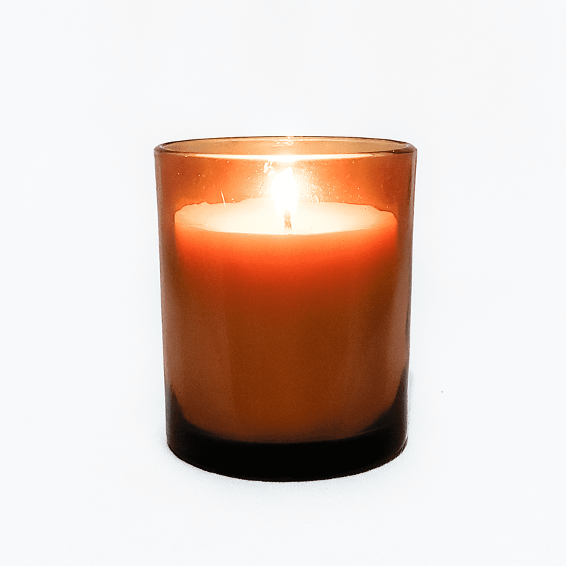 Calming Vanilla Soy Wax Amber Jar Candle