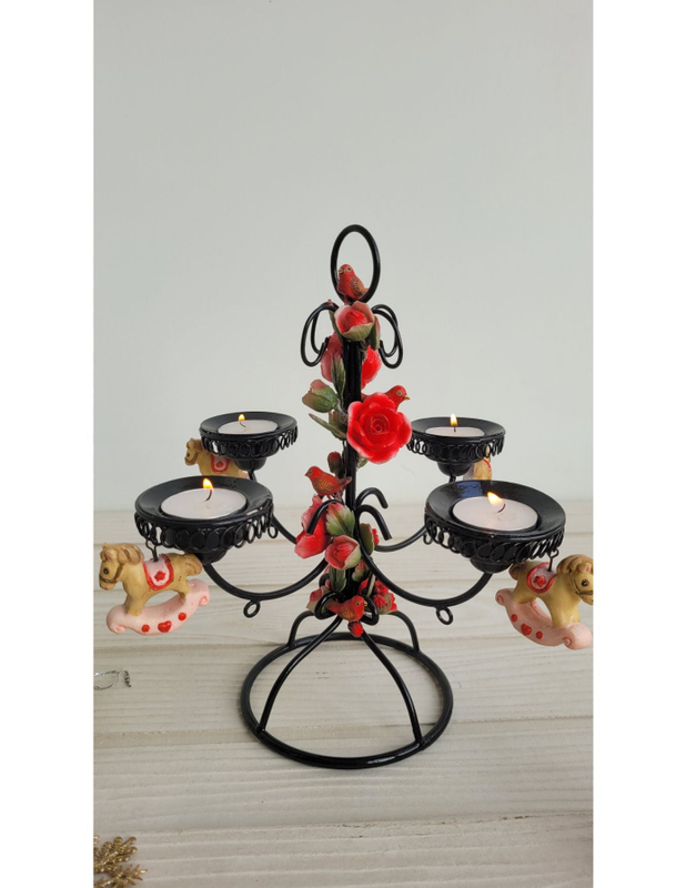 Wrought Iron Candle